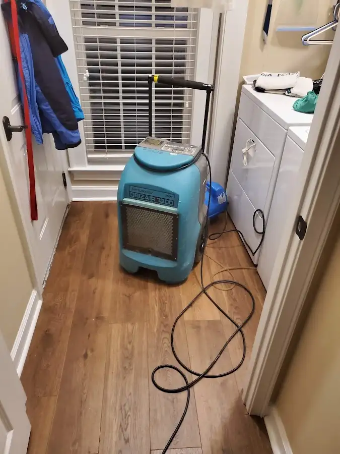 Commercial dehumidifier deployed for Flood Damage Cleanup in Lynden